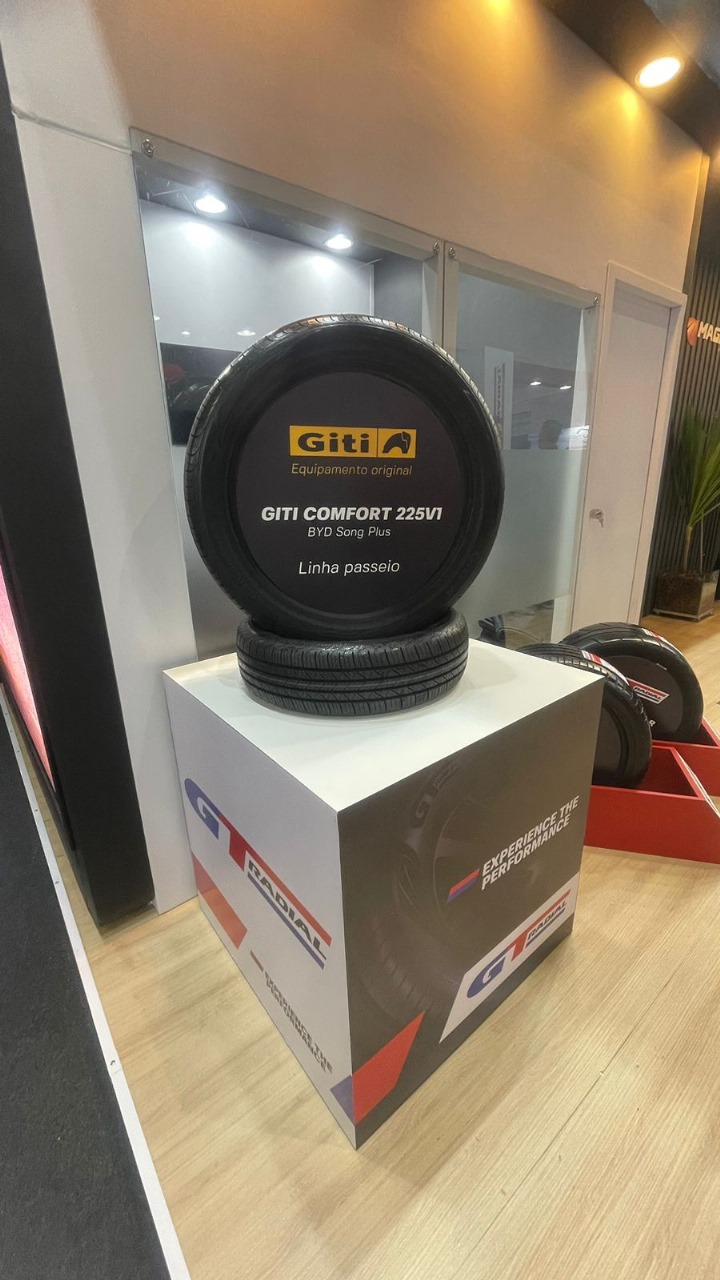 Giti expõe linha de pneus Equipamento Original na Pneushow